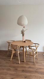Eettafel set - Loods 5 - Rond eiken, Ophalen, Zo goed als nieuw, Vijf personen of meer, Rond