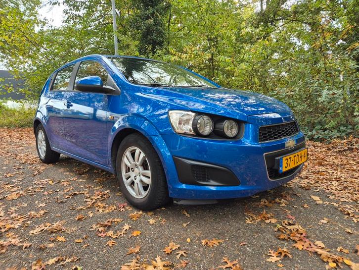 Chevrolet Aveo 1.2 5-DEURS 2012 Blauw, Auto's, Chevrolet, Particulier, Aveo, ABS, Airbags, Airconditioning, Bluetooth, Boordcomputer