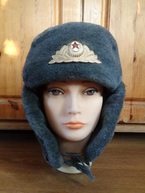 Rusland Sovjet Unie Ushanka Bont Muts Pet Chapka maat 58, Verzamelen, Militaria | Algemeen, Landmacht, Kleding of Schoenen, Overige gebieden