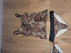 Beachlife tankini met beugel (cup C) en 2 broekjes maat 40, Ophalen of Verzenden, Zo goed als nieuw, Zwart, Overige typen
