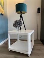 Bijzet tafeltje, Huis en Inrichting, Tafels | Bijzettafels, Minder dan 55 cm, Vierkant, Zo goed als nieuw, Modern