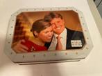 Blik willem alexander en maxima 26 x 19 x 6 cm, Verzamelen, Ophalen of Verzenden, Gebruikt, Overige, Overige merken