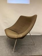 Artifort Oyster stoel Pierre Paulin - opnieuw gestoffeerd, Huis en Inrichting, Stoelen, Gebruikt, Bruin, Ophalen of Verzenden
