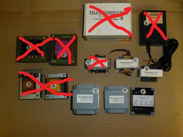 Trafo's 5V / 9V / 12V, Hobby en Vrije tijd, Elektronica-componenten, Nieuw, Ophalen