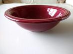 Vintage jaren 60 bordeauxrode, rode fruittest, vergiet 21 cm, Huis en Inrichting, Keuken | Servies, Gebruikt, Ophalen of Verzenden
