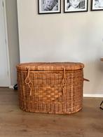 Grote vintage rieten mand XXXL, Huis en Inrichting, Woonaccessoires | Kisten, Ophalen, 50 tot 100 cm, Zo goed als nieuw, Minder dan 50 cm