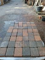 30m² 15x15cm blauw/oranje, gebruikt, op pallet, Tuin en Terras, Tegels en Klinkers, Ophalen of Verzenden, Gebruikt, Beton, Terrastegels