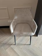 Elegante beige stoel met armleuningen, Huis en Inrichting, Stoelen, Ophalen of Verzenden, Eén