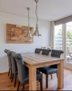 Stoere steigerhouten eettafel 100 x 200 cm rechthoekig, Huis en Inrichting, Ophalen, 200 cm of meer, 50 tot 100 cm, Zo goed als nieuw