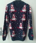 Kerstr trui sneeuwpop maat L-XL, Ophalen of Verzenden, Gedragen, Maat 42/44 (L), Blauw