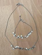 Zilver  Sieraden Set - Ketting, Armband, Oorbellen, Sieraden, Tassen en Uiterlijk, Kettingen, Ophalen of Verzenden, Zo goed als nieuw