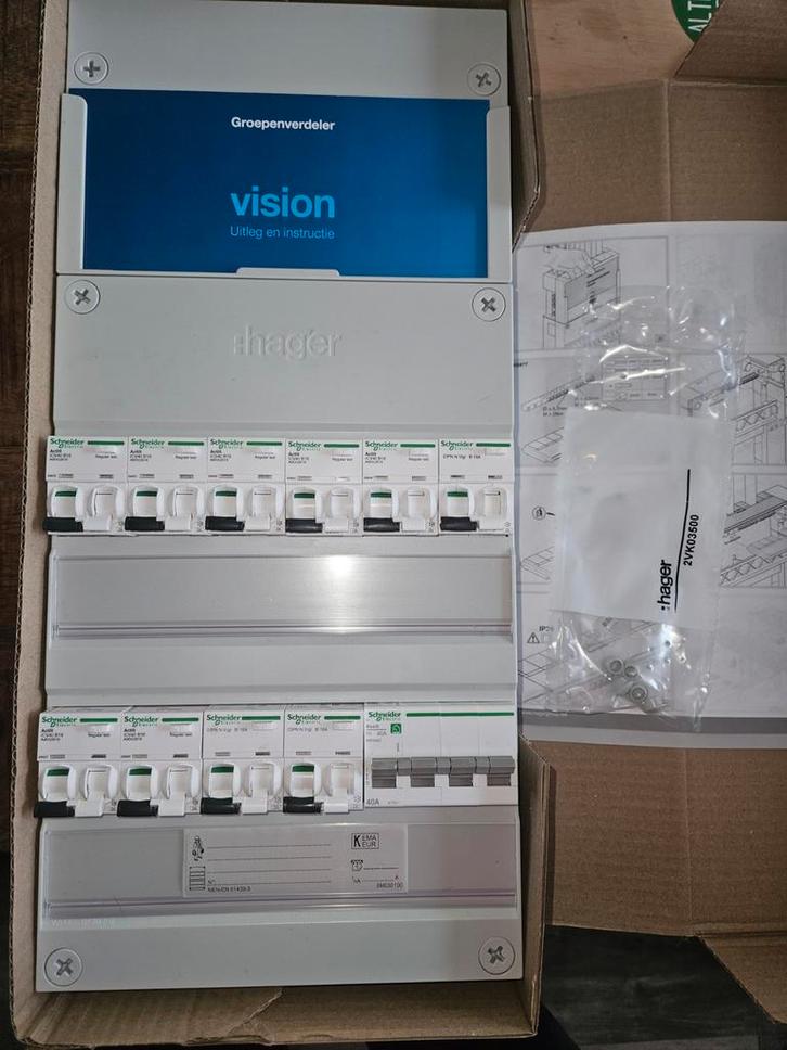 3 fase groepenkast, Doe-het-zelf en Verbouw, Elektra en Kabels, Zo goed als nieuw, Overige typen, Ophalen of Verzenden