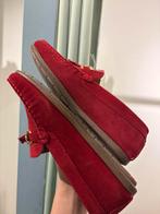 Aqa loafers rood suede leer 39, Ophalen of Verzenden, Zo goed als nieuw, Rood, Instappers