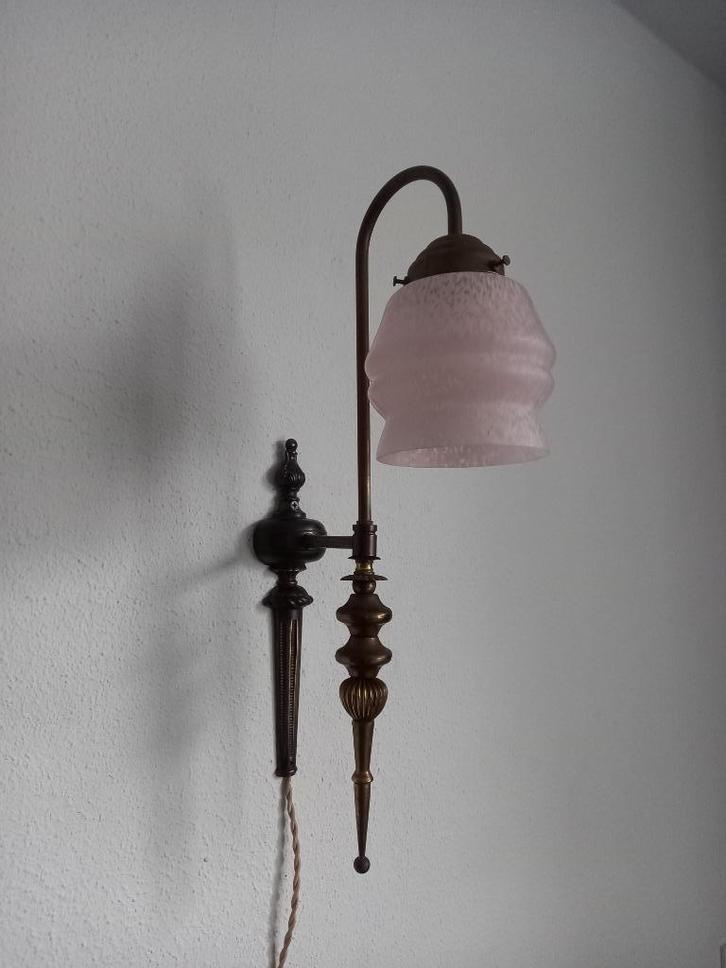 Wandlamp Belle Epoque Periode ca.1910, Antiek en Kunst, Antiek | Lampen, Ophalen