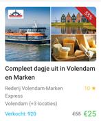 Dagje uit volendam marken, Eén persoon, Overige soorten, Arrangement, Overige typen