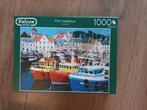 FALCON de LUXE puzzel (Fife Harbour Scotland) 1000 st, Hobby en Vrije tijd, Ophalen of Verzenden, 500 t/m 1500 stukjes, Gebruikt