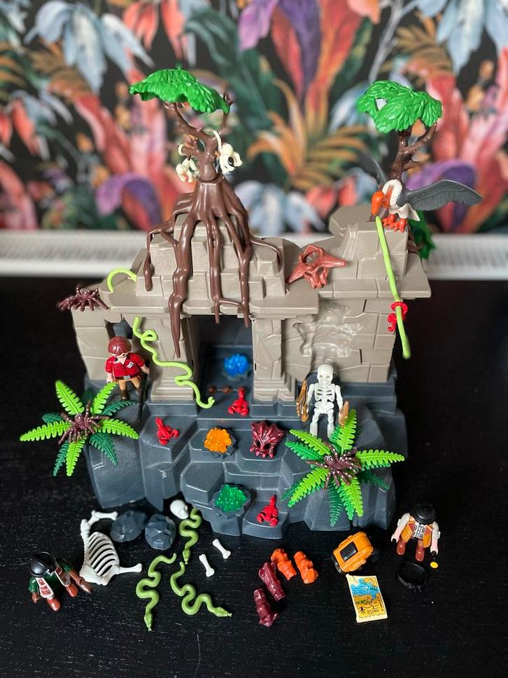 Playmobil Jungle Ruïne Schatteneiland Set, Kinderen en Baby's, Speelgoed | Playmobil, Zo goed als nieuw, Complete set, Ophalen of Verzenden