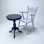 Vintage stoel tafel set | eiken hout | salontafel |, 50 tot 100 cm, Vintage antiek, Minder dan 50 cm, Niet bekend