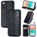 Luxe PU Lederen Wallet Case Set voor Sony Xperia 10 IV Zwart, Verzenden, Nieuw, Hoesje of Tasje