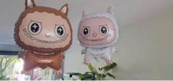 Labubu ballonnen 50 cm, Hobby en Vrije tijd, Feestartikelen, Nieuw, Feestartikel, Verjaardag, Ophalen of Verzenden