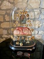 Franse brocante antieke grote bruidsstolp stolp trouwringen, Ophalen