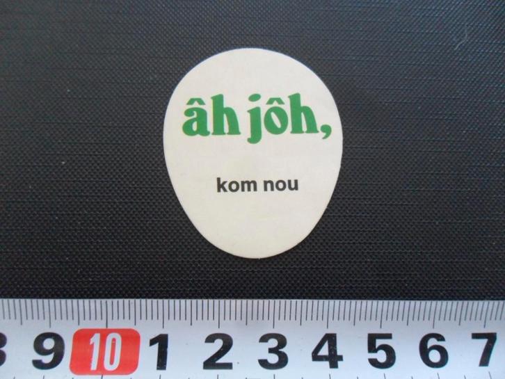 sticker frisdrank RAAK âh jôh kom nou, Verzamelen, Stickers, Zo goed als nieuw, Ophalen