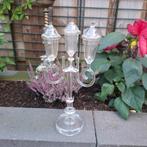 Glazen kandelaar, Ophalen of Verzenden, Glas
