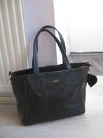 FAB grote zwart leren shopper goede staat, Ophalen of Verzenden, Zo goed als nieuw, Zwart, Shopper