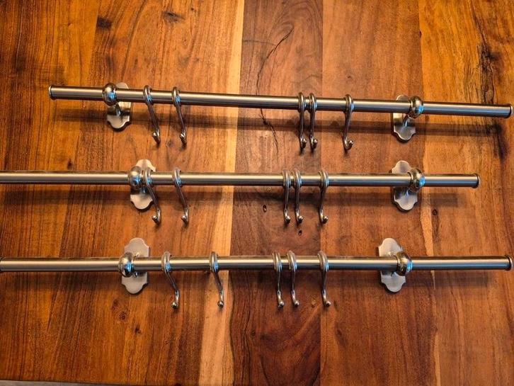 Ophangrail Keuken - Opbergsysteem, Huis en Inrichting, Woonaccessoires | Kapstokken, Zo goed als nieuw, Overige typen, Minder dan 100 cm