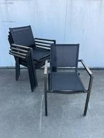 30 Luxe horeca De Arend terrasstoelen stapelbaar textileen, Huis en Inrichting, Stoelen, Ophalen, Gebruikt, Zwart, Riet of Rotan