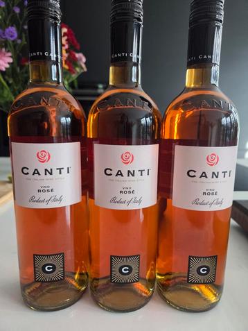 3 flessen rose 11,5% beschikbaar voor biedingen