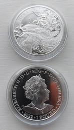 Zilveren 1 oz Hera & the Peacock 2022., Ophalen of Verzenden, Losse munt, Zilver