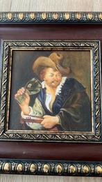 Kopie Naar Frans Hals de Vrolijke drinker 30 bij 30cm, Antiek en Kunst, Kunst | Schilderijen | Klassiek, Ophalen of Verzenden