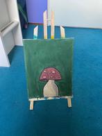 Schilderij paddestoel, Ophalen