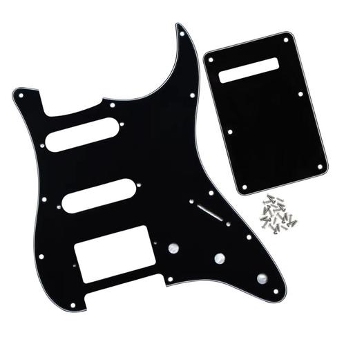3ply stratocaster HSS 11 holed slagplaat Zwart, Muziek en Instrumenten, Instrumenten | Onderdelen, Nieuw, Elektrische gitaar, Ophalen of Verzenden