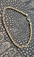Prachtige Koningsschakel 14k gouden armband