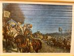 Historische schoolplaat Prins trekt over de Maas 1568, Ophalen of Verzenden, Geschiedenis