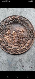 Bronzen Wandbord met Jachttafereel, Ophalen of Verzenden