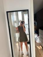 Groene rib jurk - H&M mt xs, Ophalen of Verzenden, Zo goed als nieuw, Maat 36 (S), Boven de knie