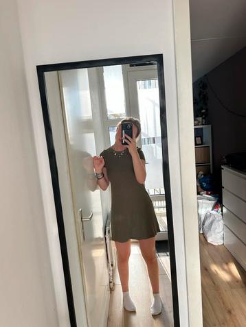 Groene rib jurk - H&M mt xs beschikbaar voor biedingen