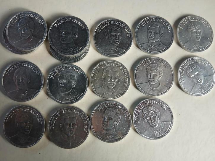 Voetbal Top 20 Shell 16 Munten 1970, Verzamelen, Sportartikelen en Voetbal, Gebruikt, Overige typen, Overige binnenlandse clubs