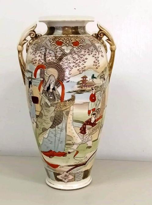 Japans Satsuma vaas rond 1920, Antiek en Kunst, Antiek | Vazen, Ophalen of Verzenden