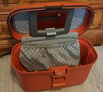 Te koop rood oranje darly beautycase met spiegel, Met spiegeltje(s), Nieuw, Ophalen of Verzenden, Hardcase