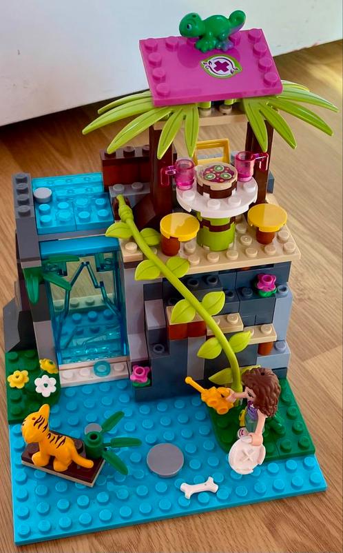 Lego friends Olivia’s jungle falls rescue 41033 compleet, Kinderen en Baby's, Speelgoed | Duplo en Lego, Zo goed als nieuw, Lego