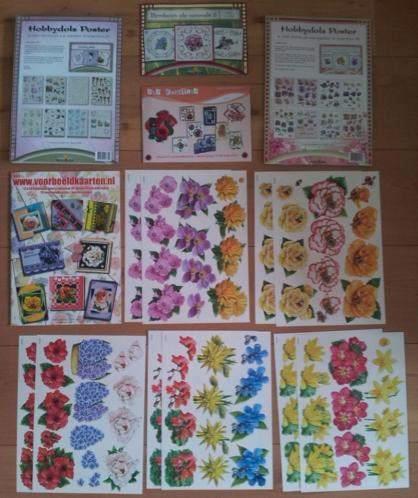 Groot Knip en Prik pakket voor bijna 150 kaarten (NIEUW), Hobby en Vrije tijd, Kaarten | Zelf maken, Nieuw, Knipvel, Natuur, Ophalen of Verzenden