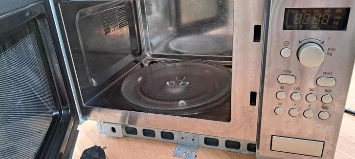 Siemens Magnetron - Gebruikt, Witgoed en Apparatuur, Magnetrons, Gebruikt, Inbouw, Magnetron, 45 tot 60 cm, Draaiplateau, Ophalen