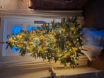 Kerstboom 1m80, ballen, slingers, verlichting kompleet, Huis en Inrichting, Ophalen, Zo goed als nieuw
