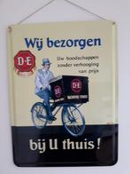 EMAILLE TEKSTPLAAT DOUWE EGBERTS, Antiek en Kunst, Antiek | Emaille, Ophalen of Verzenden