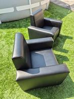 Zwart Leren Kinderfauteuil's, Kinderen en Baby's, Kinderstoelen, Ophalen, Gebruikt, Overige typen
