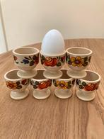 7 vintage Emsa kunststof eierdopjes bloemen, Huis en Inrichting, Keuken | Servies, Overige materialen, Gebruikt, Overige typen